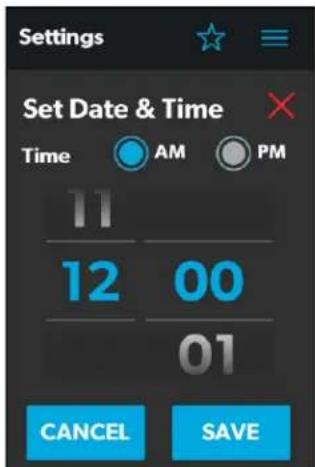 DOMETIC Interact Solution - Section Set Date & Time (Configuration de date et heure) - 2