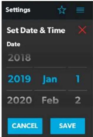 DOMETIC Interact Solution - Section Set Date & Time (Configuration de date et heure) - 1
