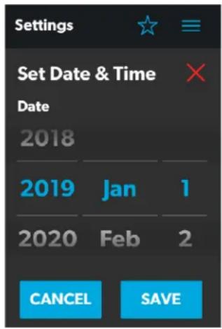 DOMETIC Interact Solution - Set Date & Time Section - 1