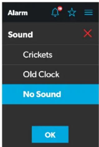 DOMETIC Interact Solution - Sound Selection Window - 1