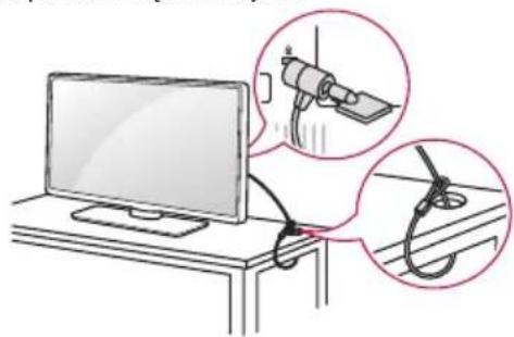 LG 65UW961H - Korzystanie z systemu zabezpieczajęcego kensington - 1