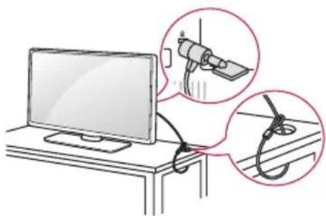LG 65UW961H - Utilisation du système de sécurité Kensington - 1