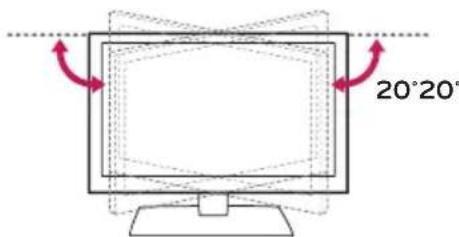 LG 65UW961H - Ajustar o ângulo da TV para se adequar à sua perspectiva - 1