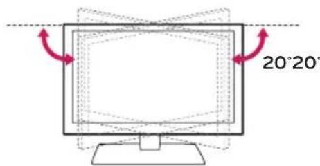 LG 65UW961H - Adjusting the angle of the TV to suit view - 1