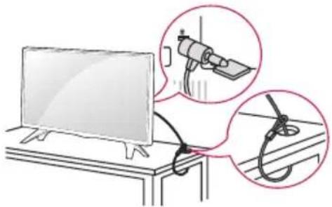 LG 32LW300C - Uso del sistemas de seguridad Kensington - 1