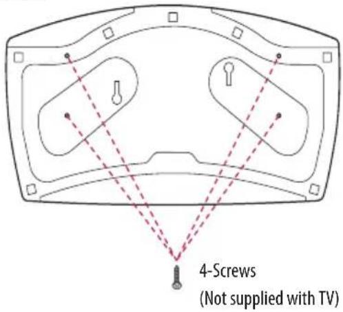 LG 32LW300C - Attaching the TV to a desk - 1