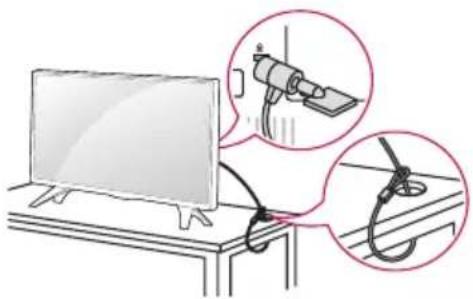 LG 32LW300C - Kensington güvenlik sisteminin kullanımlası - 1