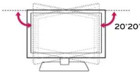 LG 32LW300C - TV'nin acisini izleme yönüne uygun olarak ayarlama - 1