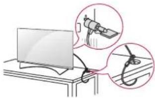 LG 55UF8517 - Uso del sistemas de seguridad Kensington - 1