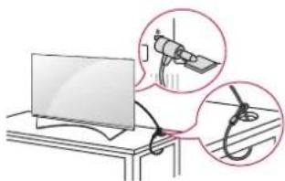 LG 55UF8517 - Using the kensington security system - 1