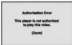 Authorization Error This player is not authorized to play this video. (Done)