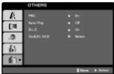 OTHERS PBC Auto Play BLE Display VGB On Off On Select