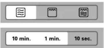 10 min. 1 min. 10 sec.