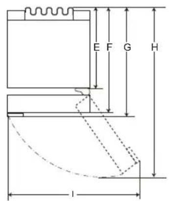 LG GBB61PZHZN - Dimensjoner og klaring - 2
