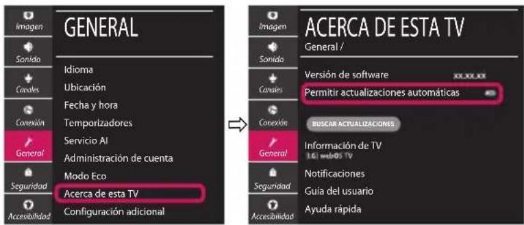 LG 86SM9000PLA - Actualización del firmware de la TV - 2