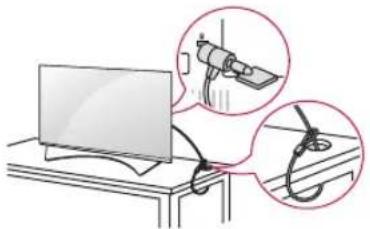 LG 49UF8007 - Uporaba varnostnega sistema Kensi ngton - 1
