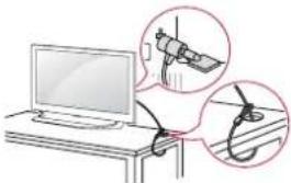 LG 43UF6807 - Utilizar o Sistema de segurar kensington - 1