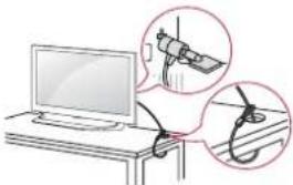 LG 43UF6807 - Using the kensington security system - 1