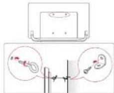 LG 43UF6807 - Securing the TV to a wall - 1