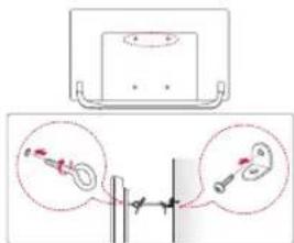 LG 55UF8407 - Securing the TV to a wall - 1