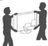 LG 49UF8407 - Lifting and moving the TV - 3
