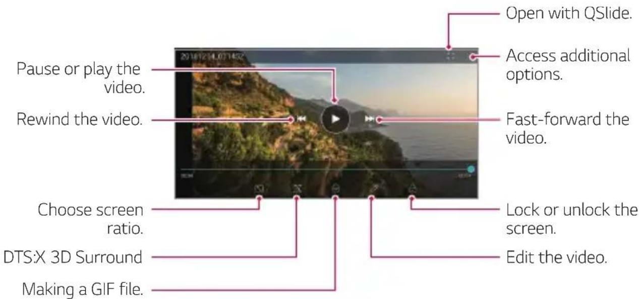 LG LMX540EMW - Playing a video - 1