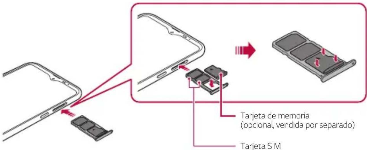LG LMX540EMW - Inserción de la tarjeta de memoria - 1
