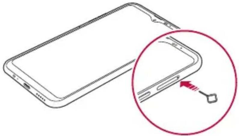 LG LMX540EMW - Instalarea cartelei SIM - 2
