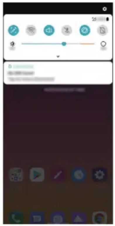 LG LMX540EMW - Panoul de notificări - 1