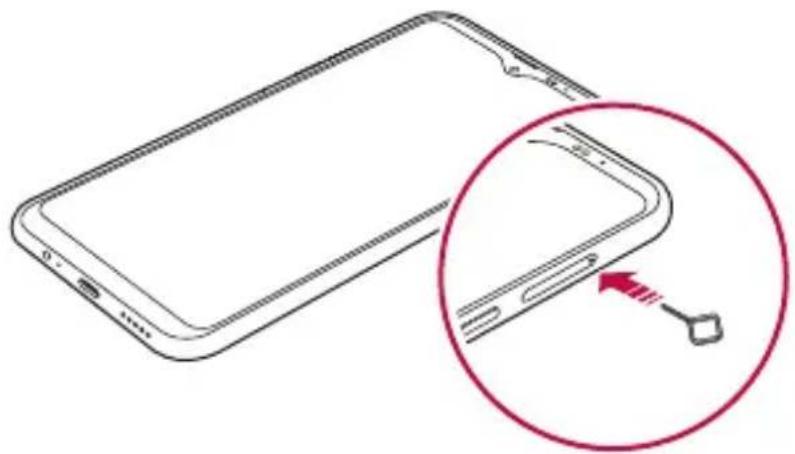LG LMX540EMW - Installing the SIM card - 2