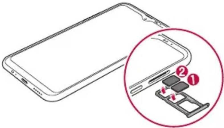 LG LMX540EMW - Installation de la carte SIM - 3