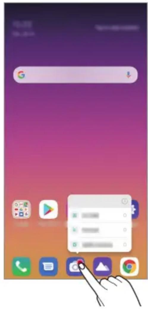 LG LMX540EMW - Skratky aplikácií - 1