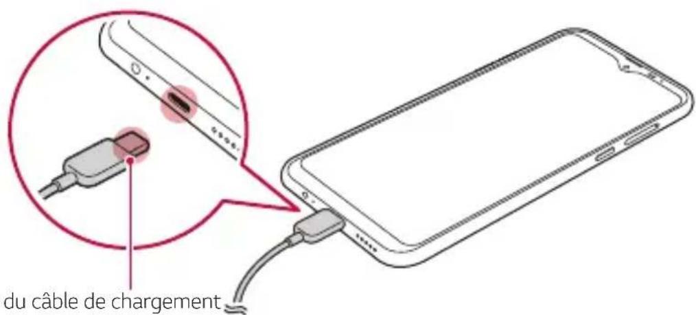 LG LMX540EMW - Chargement de la batterie - 1