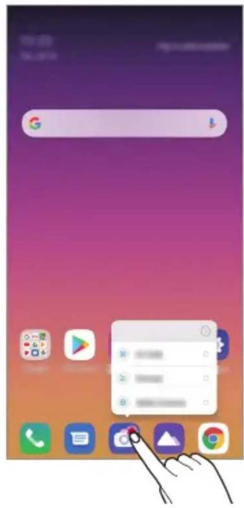 LG LMX540EMW - Skróty aplikacji - 1