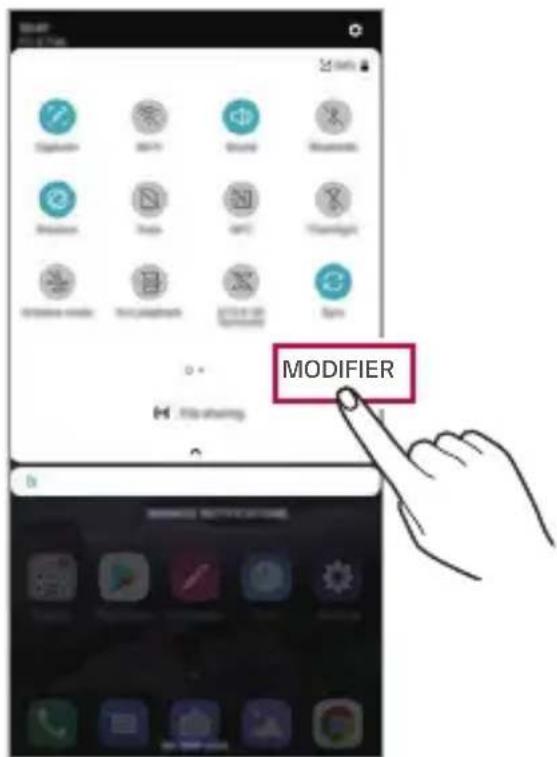 LG LMX430EMW - Panneau de notifications - 3