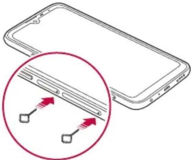 LG LMX430EMW - Installing the SIM card - 2