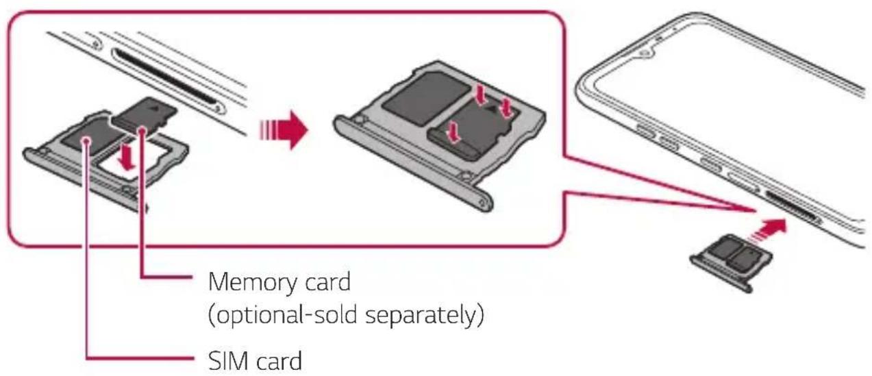 LG LMX430EMW - Inserting the memory card - 1
