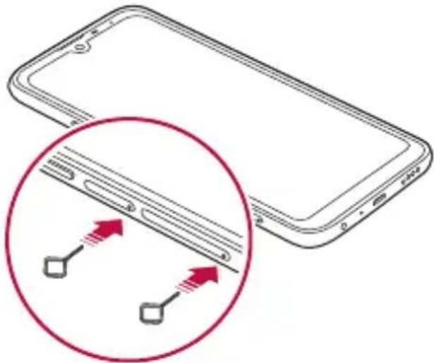 LG LMX430EMW - Wkładanie karty SIM - 2