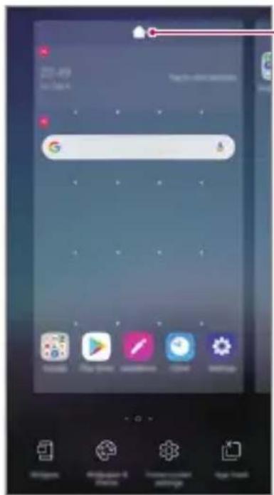 LG LMX430EMW - Modification de l'écran d'accueil - 1
