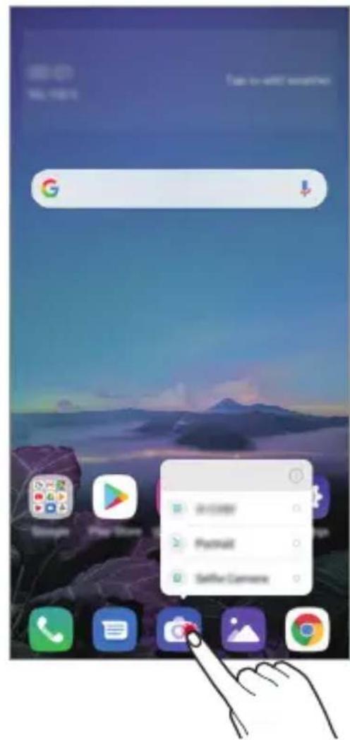 LG LMX430EMW - Accesos directos de aplicaciones - 1