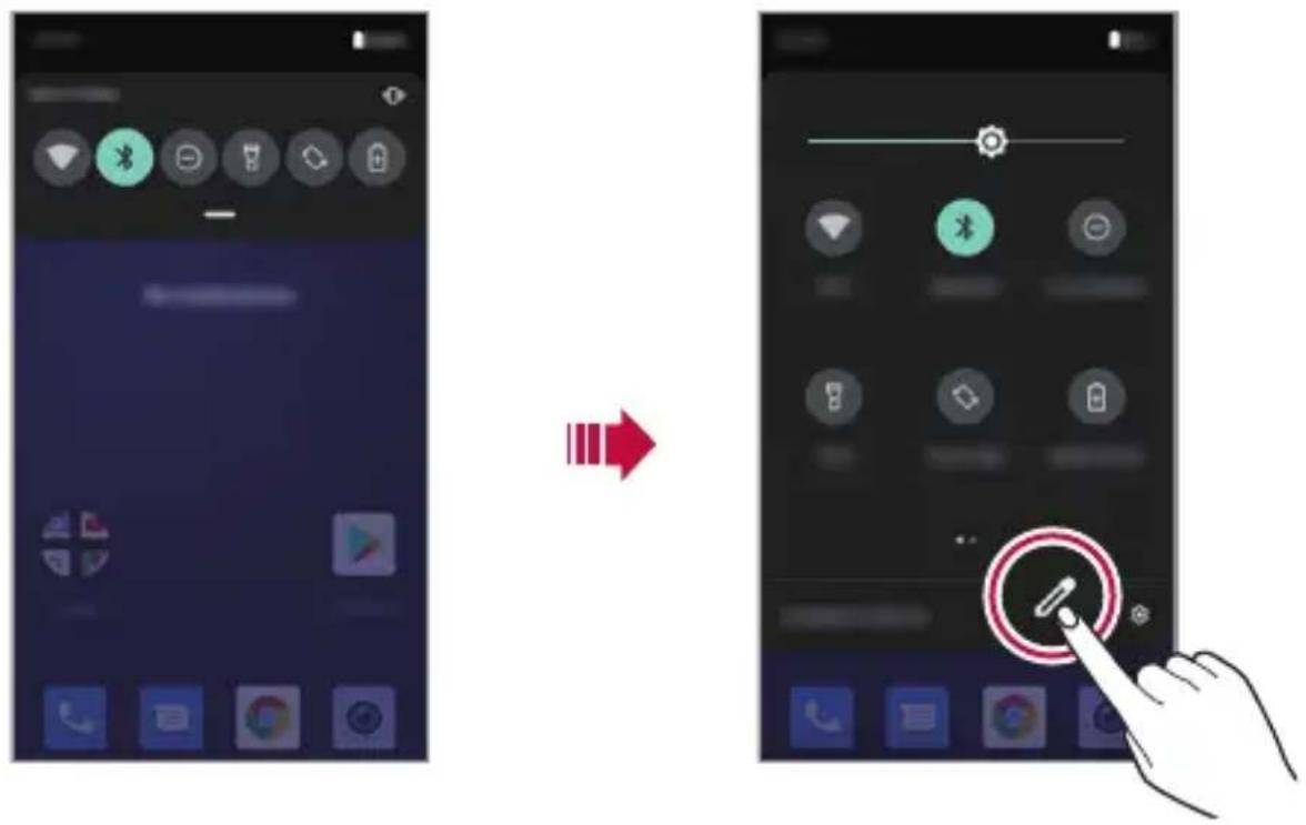 LG LMX120EMW - Notifications panel - 1