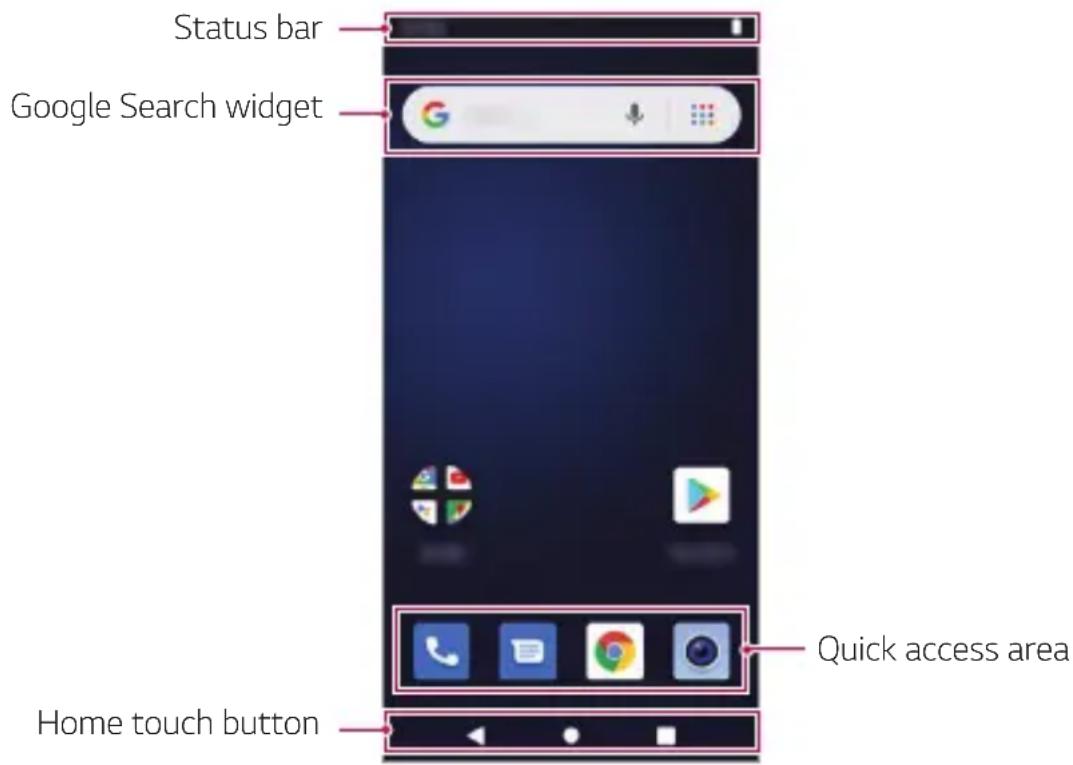 LG LMX120EMW - Home screen layout - 1