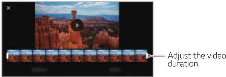 LG LMX120EMW - Editing videos - 1