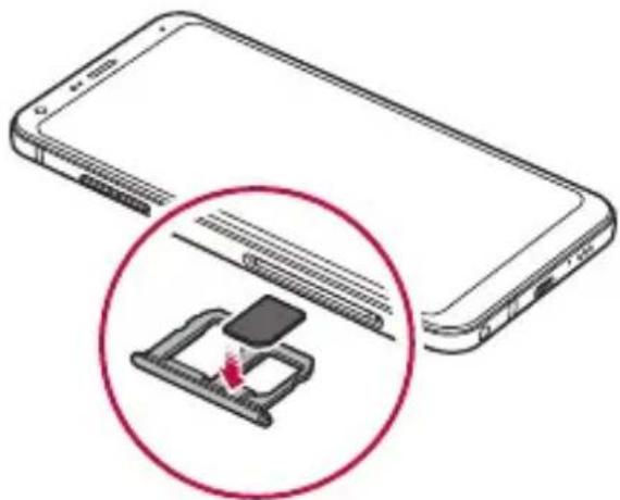 LG LMQ610EM - Installation de la carte SIM - 4
