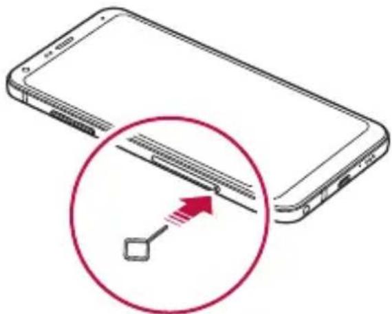 LG LMQ610EM - SIM-Karte einlegen - 3