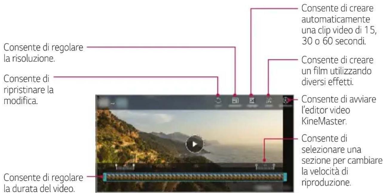 LG LMQ610EM - Modifica dei video - 1