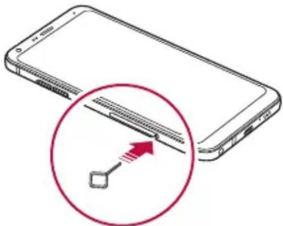 LG LMQ610EM - Installazione della scheda SIM - 3
