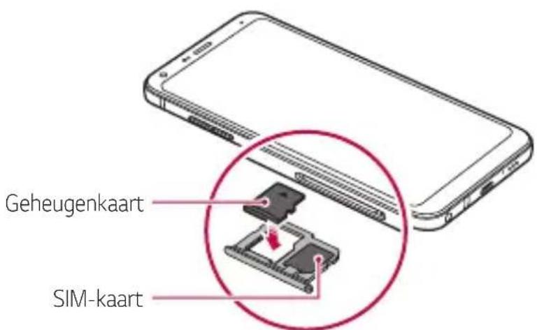 LG LMQ610EM - De geheugenkaart plaatsen - 1