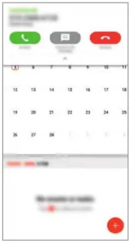 LG LMQ610EM - Verifica di una chiamata in arrivo durante l'utilizzo di un'app - 1