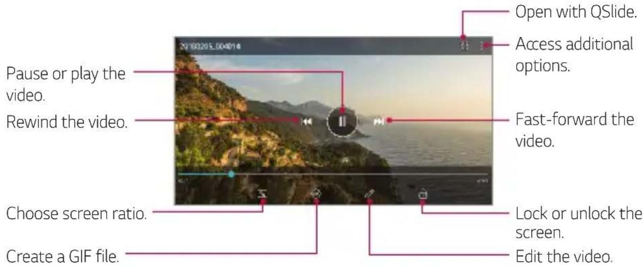 LG LMQ610EM - Playing a video - 1
